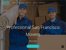 Tablet Screenshot of professionalmoverssanfrancisco.com